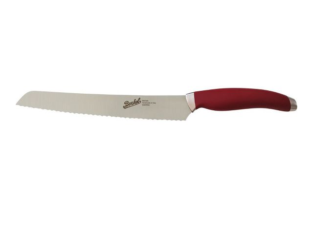 Bread knife teknica steel red