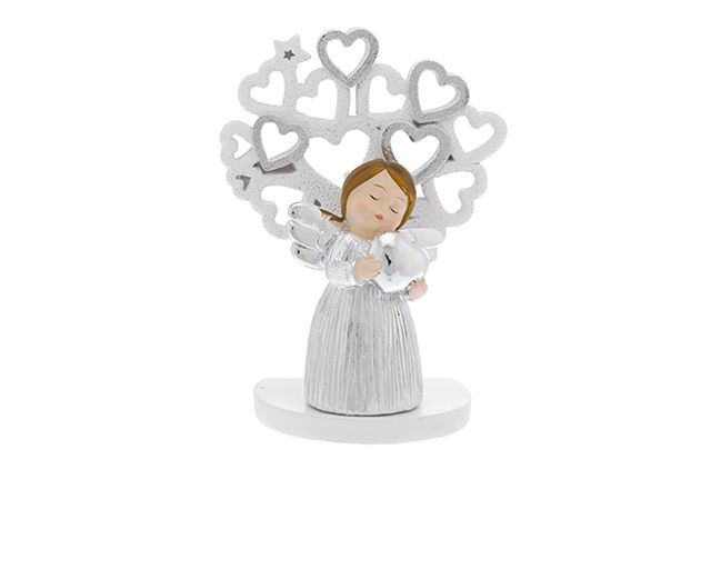 Statuina angioletto con cuore