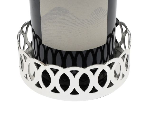 Confezione Sottobottiglia Cerchi Argento Trilaminato Con Tappo E Salvagoccia Selezione Zanolli 190501 624w5040tpsg