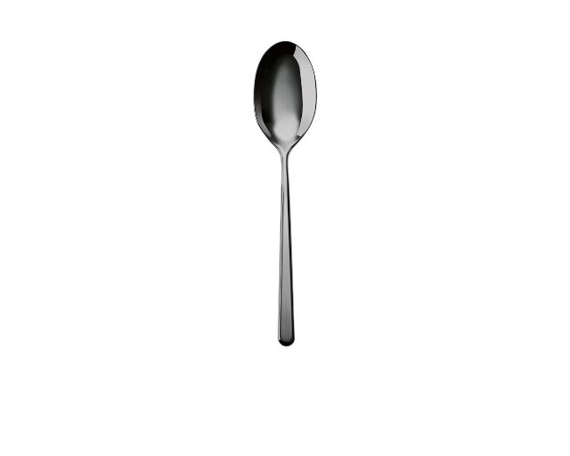 Cucchiaio frutta linear black acciaio