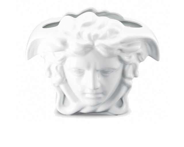 Vaso medusa grande porcellana bianco
