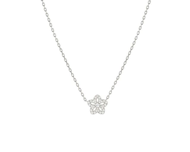 Collana sweet madame argento fiore bianco