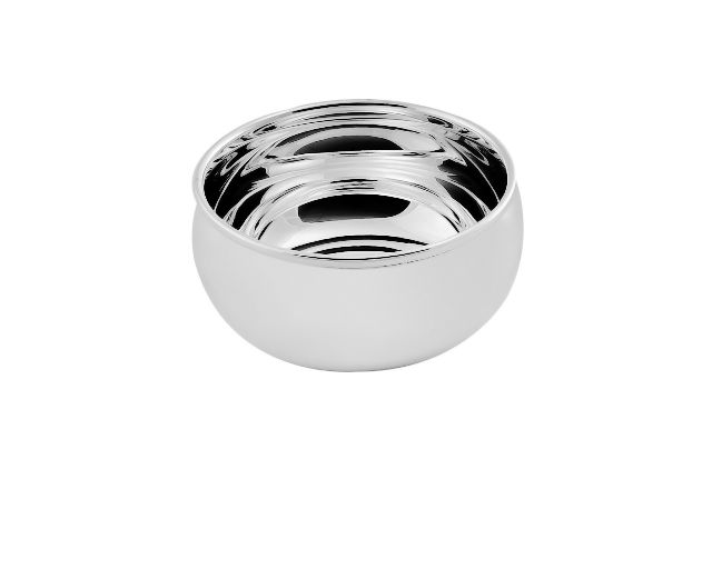 Round small bowl silver plated