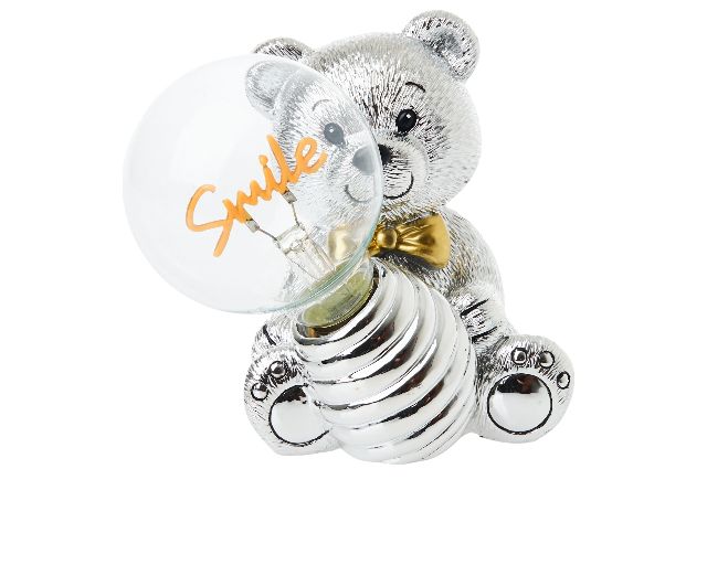 Teddy bear with smile lamp