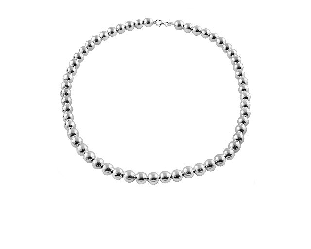 Balls necklace silver