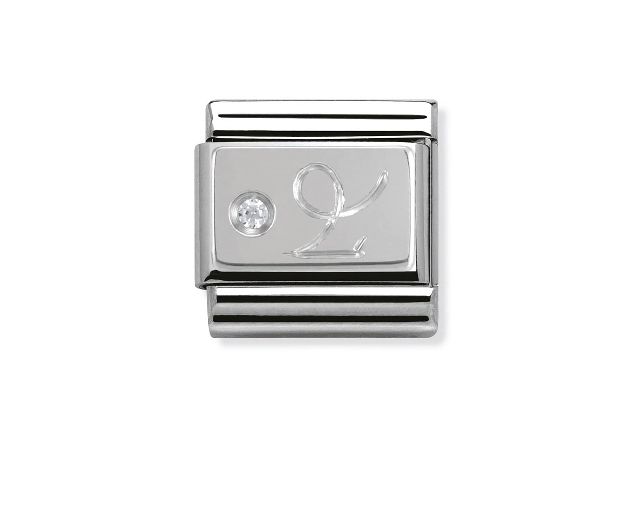 Capricorno composable acciaio argento 925 e zirconi