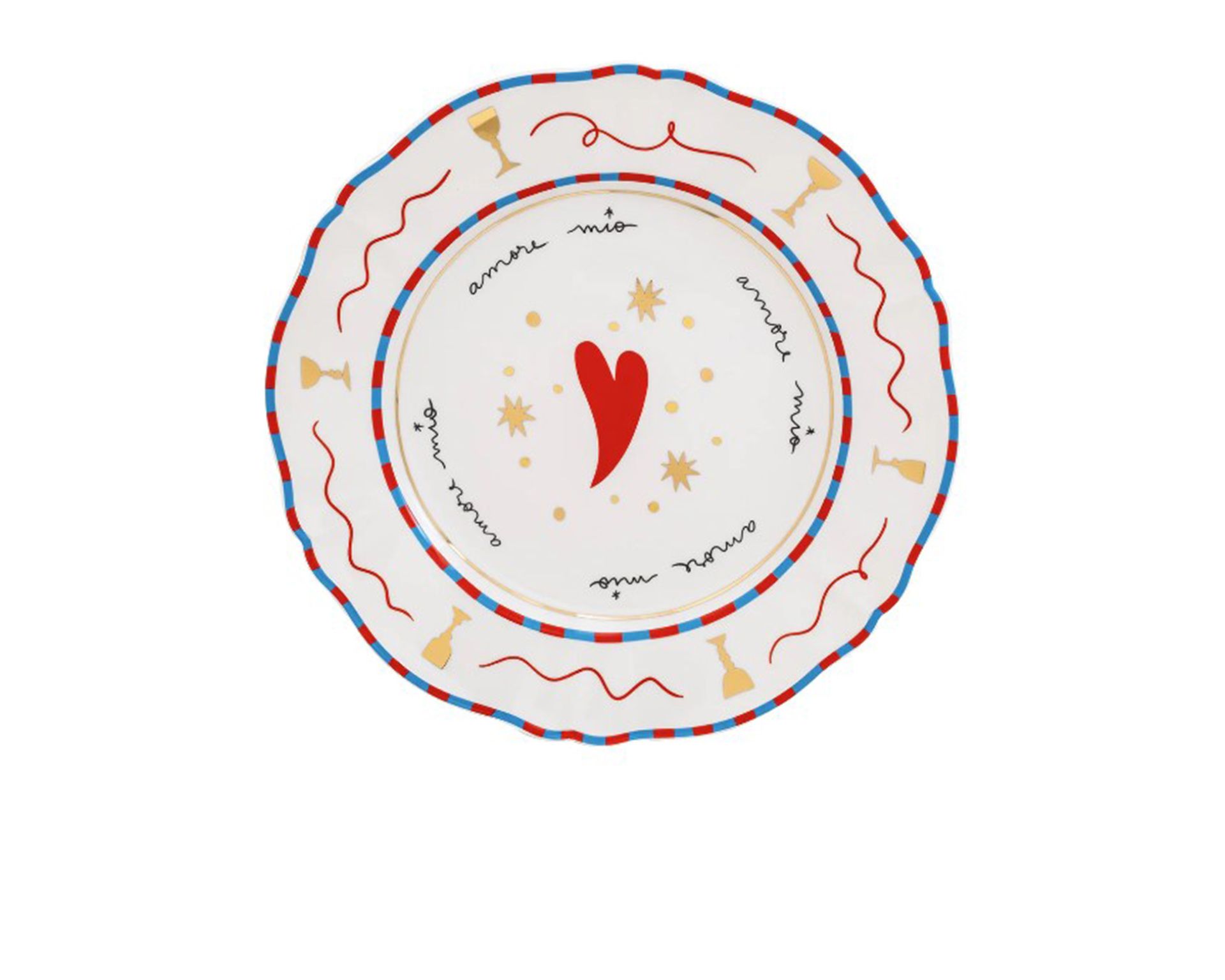Piatto Piano Il Frutto Della Passione Porcellana Cuore Bitossi Home 178990 954pan01002