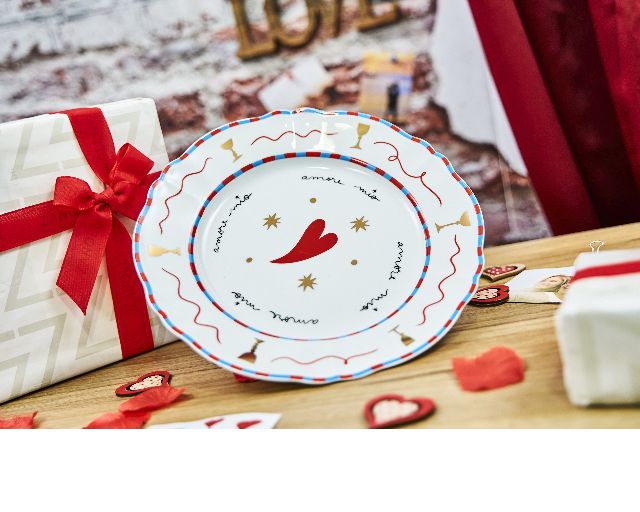 Piatto Piano Il Frutto Della Passione Porcellana Cuore Bitossi Home 178990 954pan01002