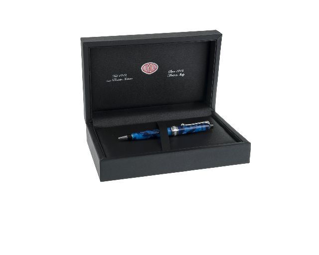 Penna A Sfera Optima Auroloide Blu Screziato Aurora 162145 877998cba