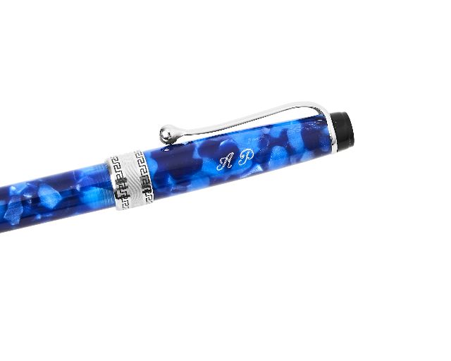 Penna A Sfera Optima Auroloide Blu Screziato Aurora 162145 877998cba