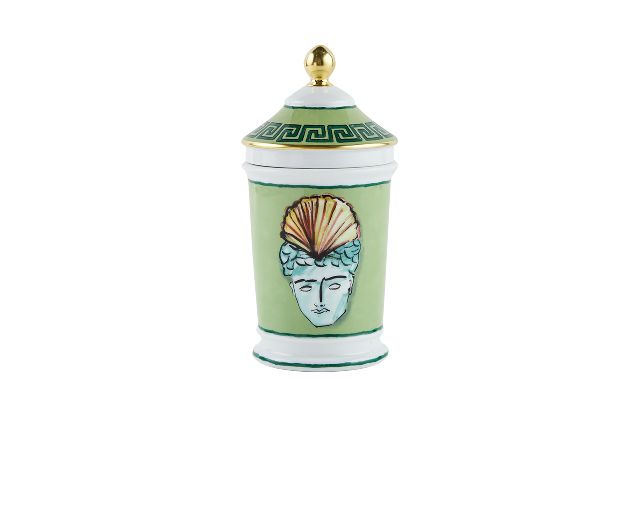 Vaso Il Viaggio Di Nettuno Porcellana Verde Muschio Richard Ginori 161780 F02000a6520000b41
