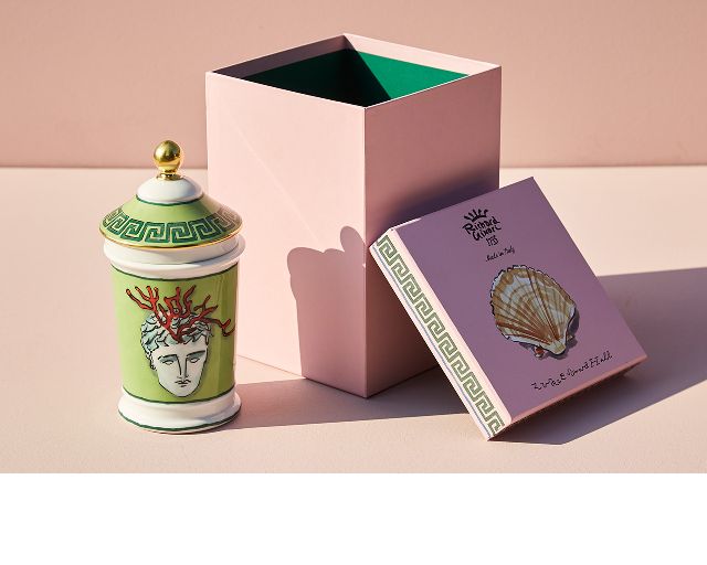 Vaso Il Viaggio Di Nettuno Porcellana Verde Muschio Richard Ginori 161780 F02000a6520000b41
