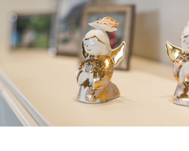Idea regalo natale angioletto diffusore le fiabe gala porcellana