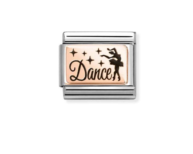 Dance composable acciaio e oro rosa