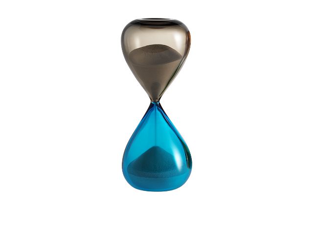 Clessidra vetro di murano talpa e acquamare