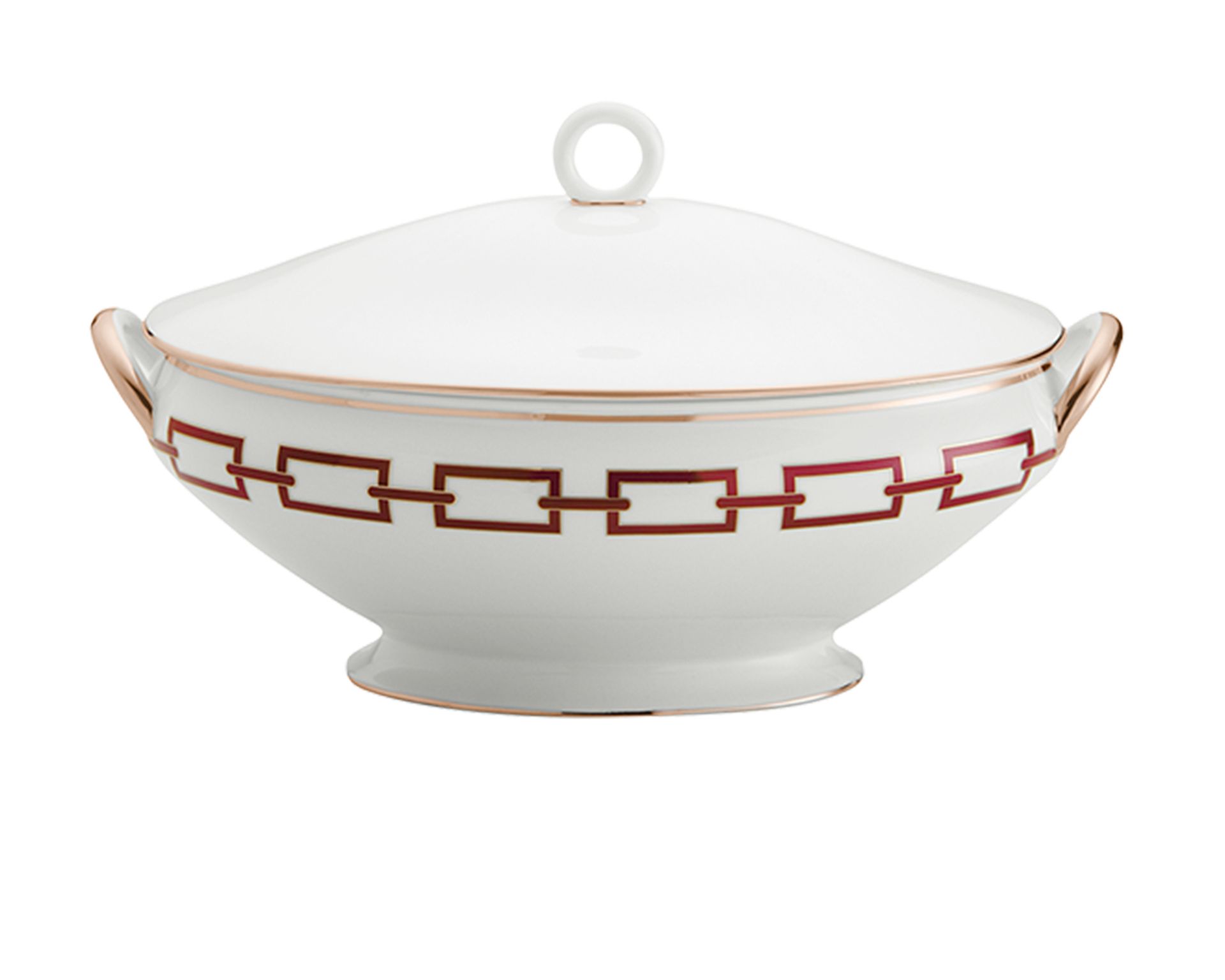 Zuppiera Catene Scarlatto Porcellana Richard Ginori 175232 F00400zp0300400a07
