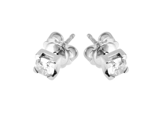 Orecchini oro 750‰ con diamanti