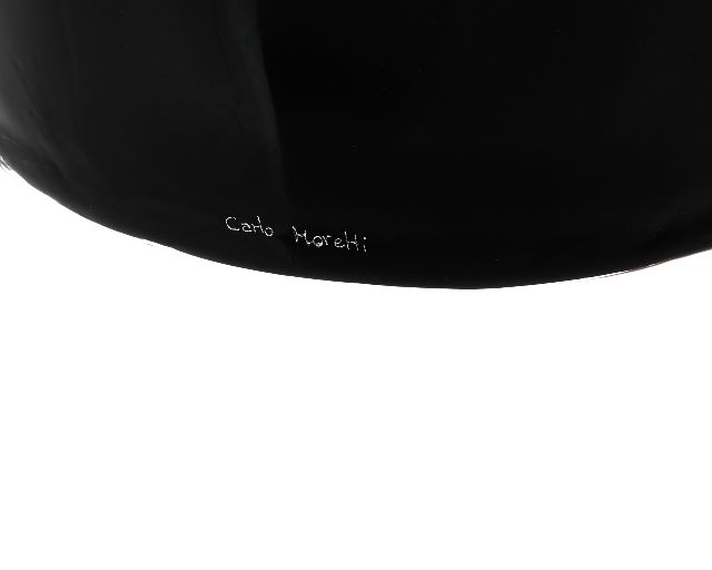 Vaso Arco Vetro Di Murano Latte Nero E Grigio Carlo Moretti 137702 677238lng