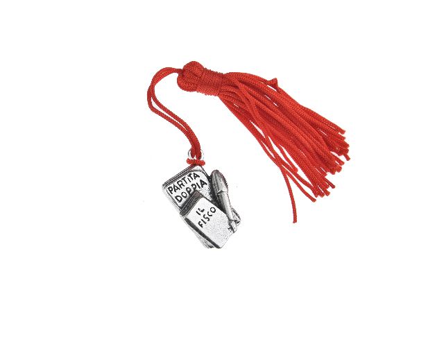 Accounting books with red tassel