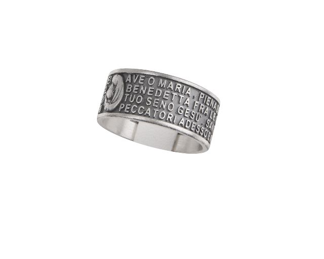 Anello Argento Con Preghiera Ave Maria Selezione Zanolli 131035 611ave18