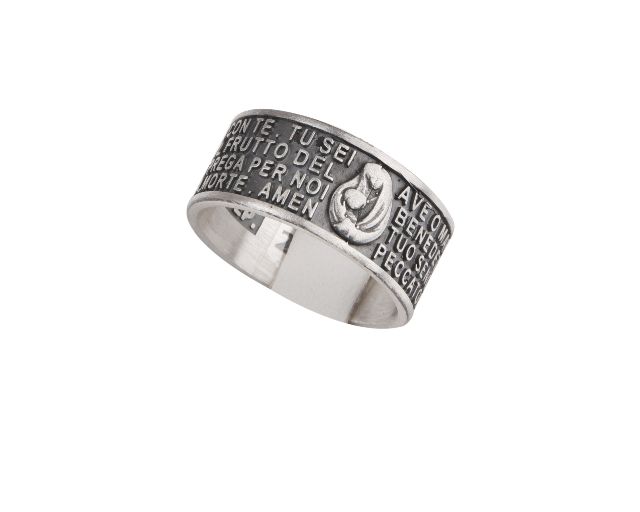Anello Argento Con Preghiera Ave Maria Selezione Zanolli 131035 611ave18