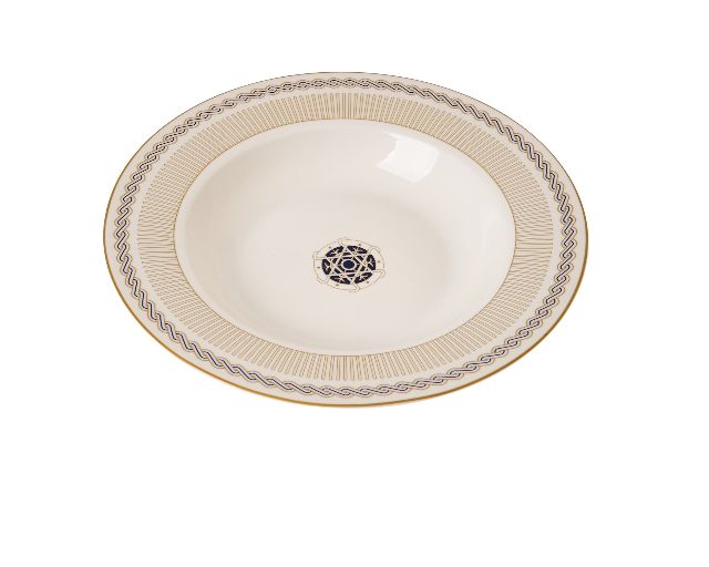 Piatto Fondo Corallo Porcellana Pozzi Milano 181611 984pm0121cora