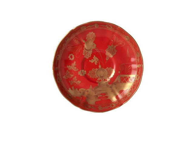 Tea saucer oriente italiano rubrum porcelain