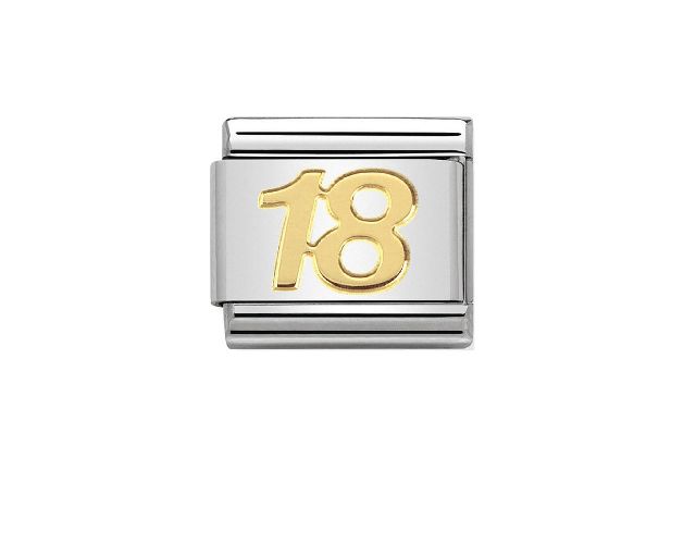 18 number composable steel and gold