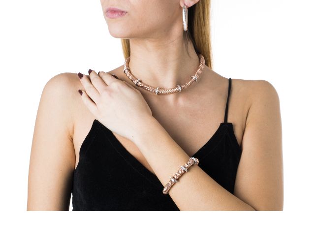 Bracelet Silver 3 Segments With White Zircon Selezione Zanolli 164627 834b1846rhr