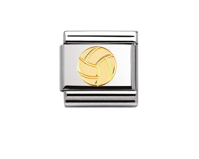 Volleyball composable steel and gold
