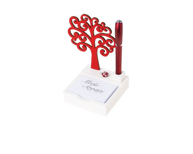 Desktop Set Tree Of Life Post It Holder And Pen Medium Size Selezione Zanolli 166547 941ma4538bcp