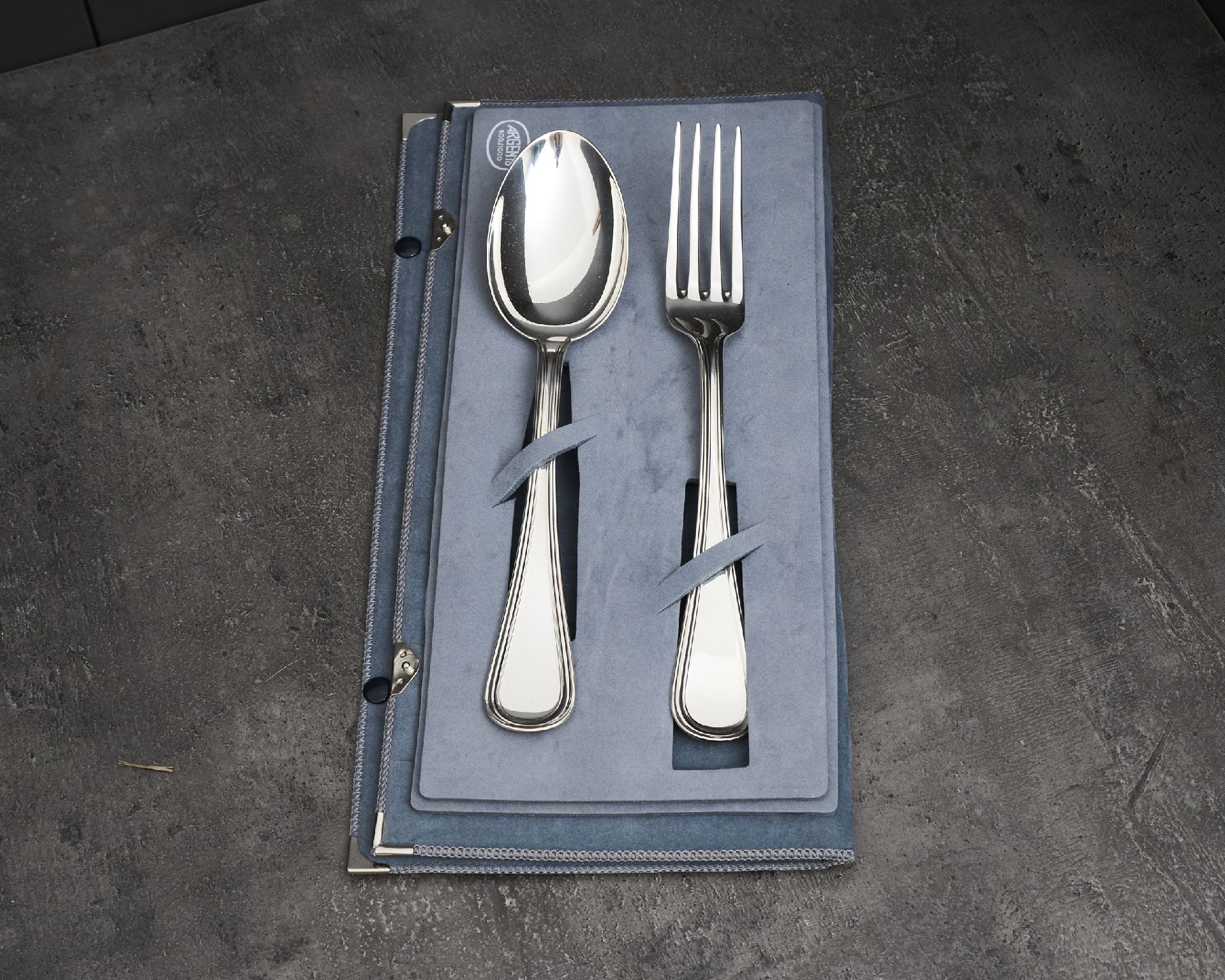 Coppia Posate Legumi Argento In Stile Inglese Usato Ricondizionato Zanolli Vintage 190520 Us0008743