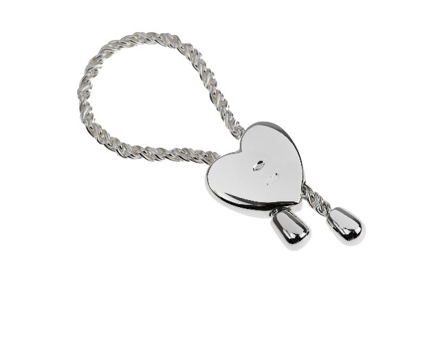 Keychain Silver Loop With Heart Selezione Zanolli 55852 834pc369