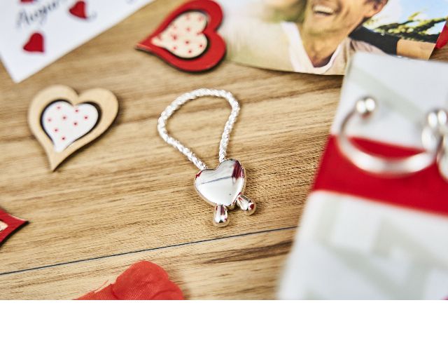 Keychain Silver Loop With Heart Selezione Zanolli 55852 834pc369