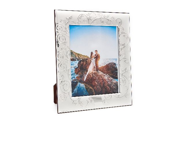 Picture frame tree of life bilaminated silver