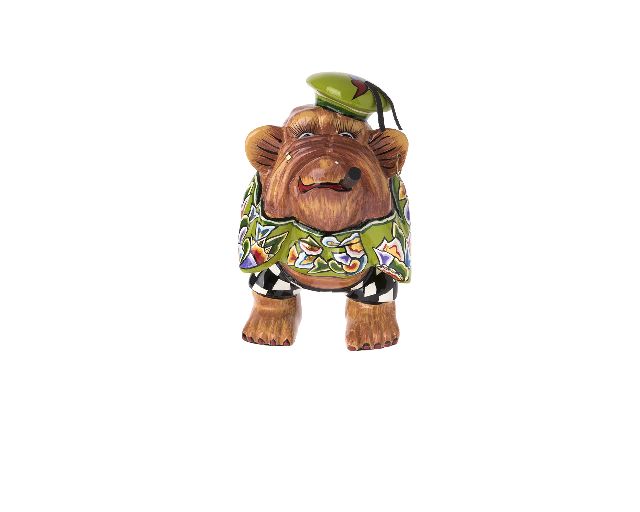 Monkey charly see no evil hand painted