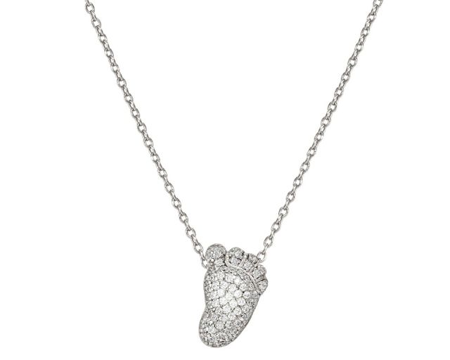 Necklace life poetry silver