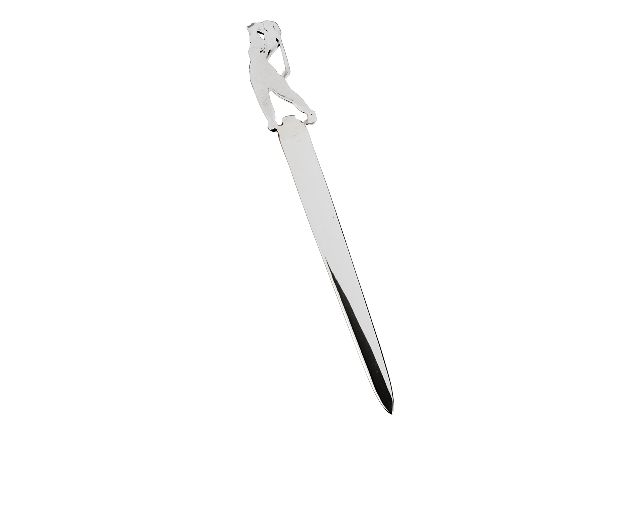 Tagliacarte Argento Con Giocatore Golf Selezione Zanolli