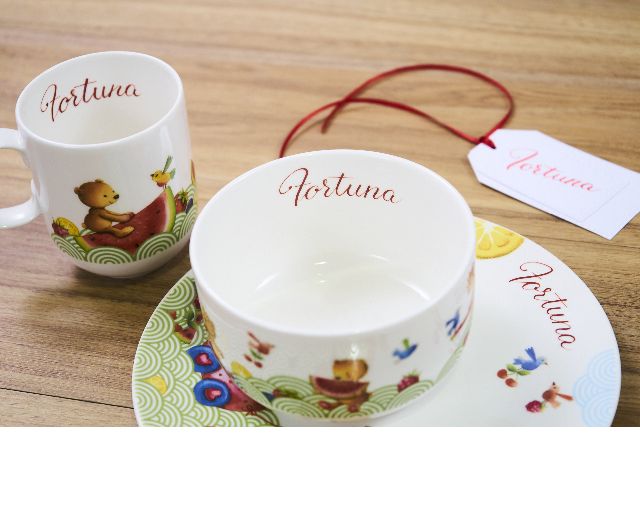 Baby Set Walk Like An Elephant Porcelain 7 Pieces Villeroy E Boch