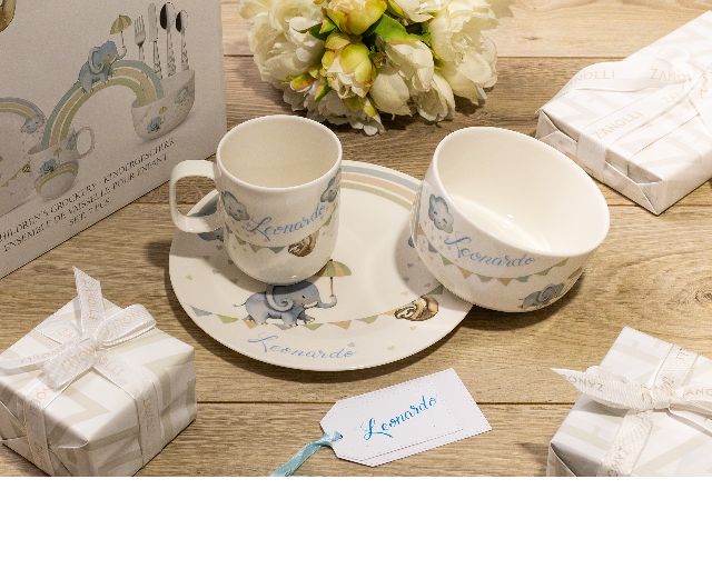 Baby Set Walk Like An Elephant Porcelain 7 Pieces Villeroy E Boch