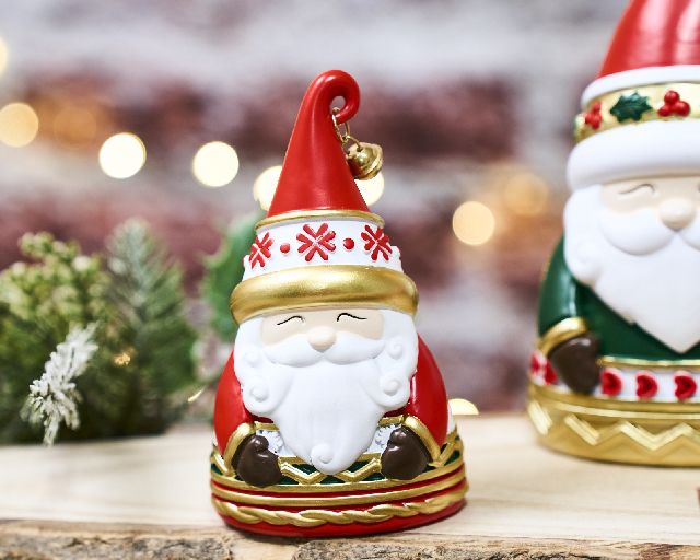 Idea regalo natale babbo natale con campanellino