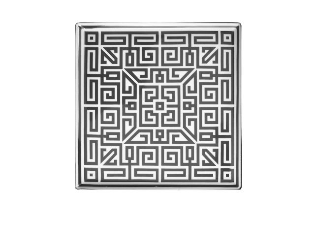 Svuotatasche labirinto nero porcellana quadro