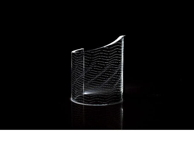 Table lamp half waves
