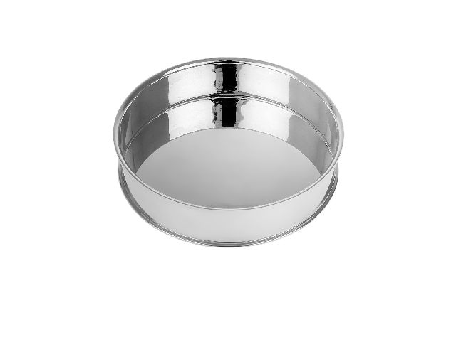 Bottle coaster silver in cardinal style
