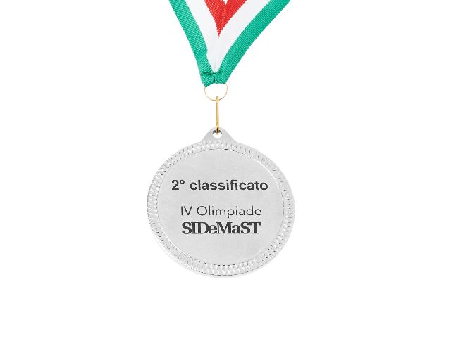 Medaglia Per Premiazioni Personalizzabile Metallo Con Finitura Argentata E Nastro Tricolore Selezione Zanolli 187970 6226060apt