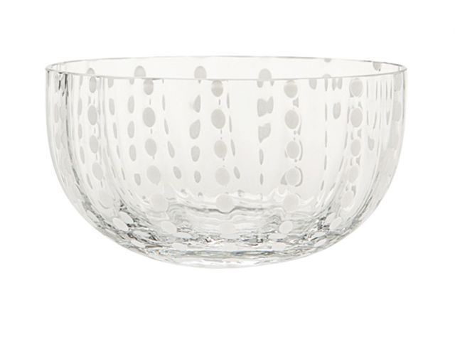 Large bowl perle transparent