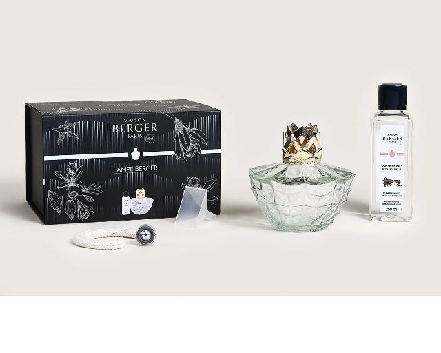 Cofanetto Lampada Catalitica Kali Trasparente Con Profumo 250 Ml Splendeur Vanille Maison Berger Paris