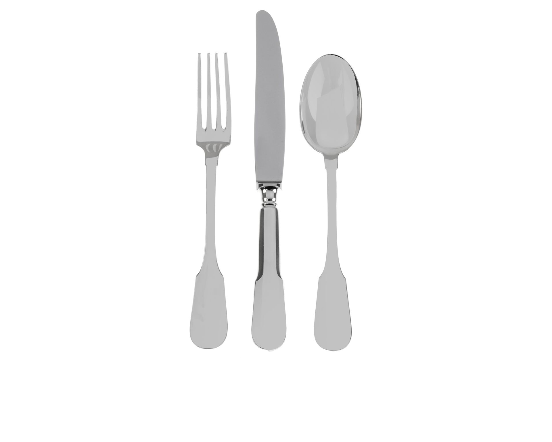 Cutlery Set Nickel Silver 77 Pieces In Cardinal Style Selezione Zanolli 2823 0176000cda