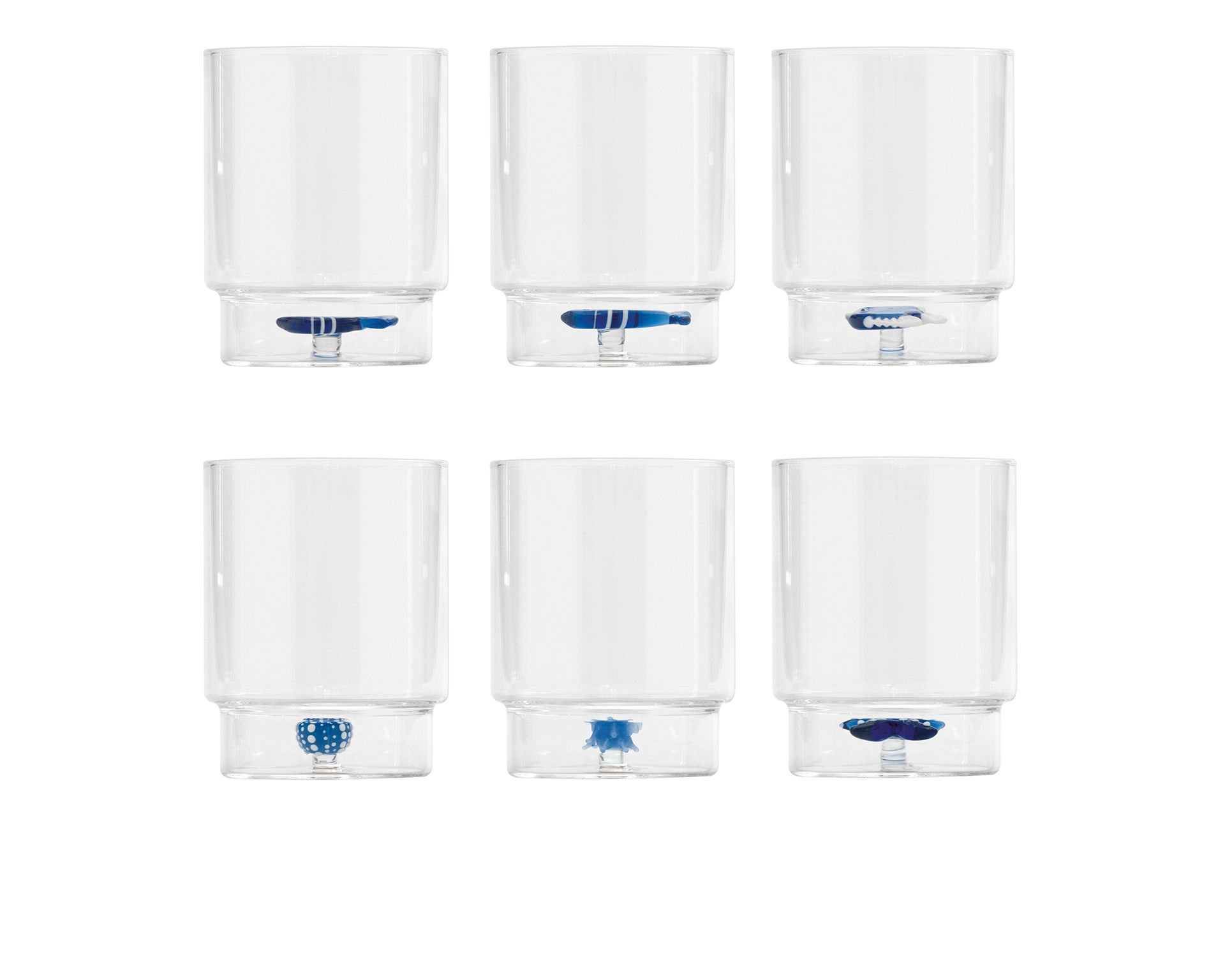 Confezione Di Bicchieri Tumbler Teca Decori Assortiti 6 Pezzi Zafferano 186674 978te00199