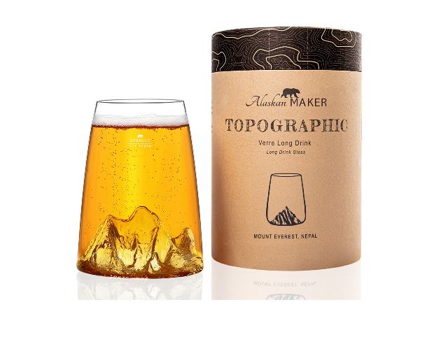 Bicchiere Long Drink Topographic Everest Alaskan Maker 189446 200vde